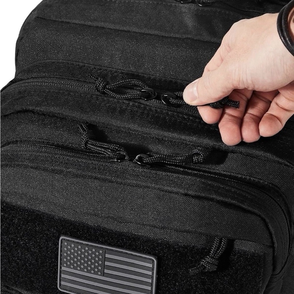 Rugged Black Tactical Backpack - image 4